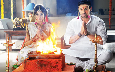 John Abraham and Genelia D'Souza in upcoming movie 'Force'